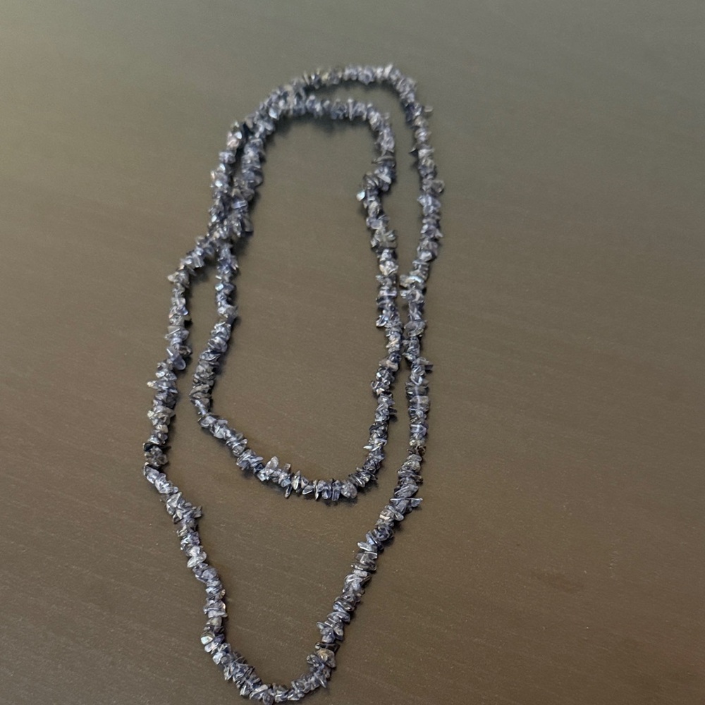 Elegant Dark Purple Beaded Necklace